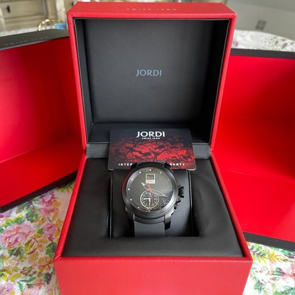 Michel Jordi Mega Icon Magic Black 300.09.001.01 Black Dial Quartz Men's Watch‎️ - Picture 1 of 14